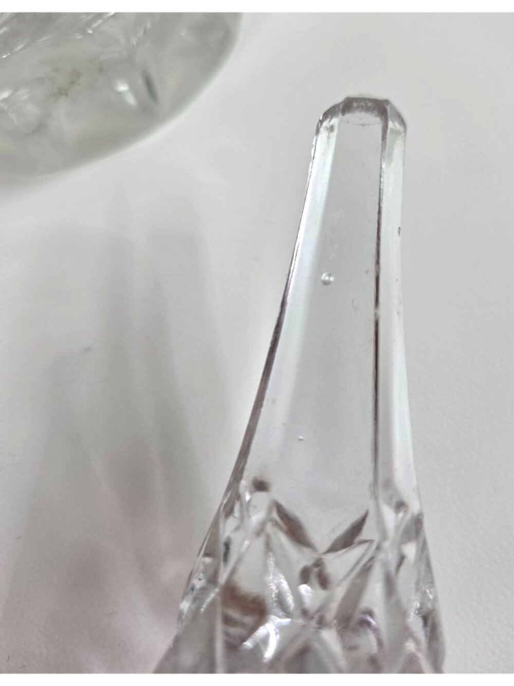 Vtg Princess House Decanter With Stopper Genie Bottle Leaded Crystal 15.5 Inches - Picture 10 of 14